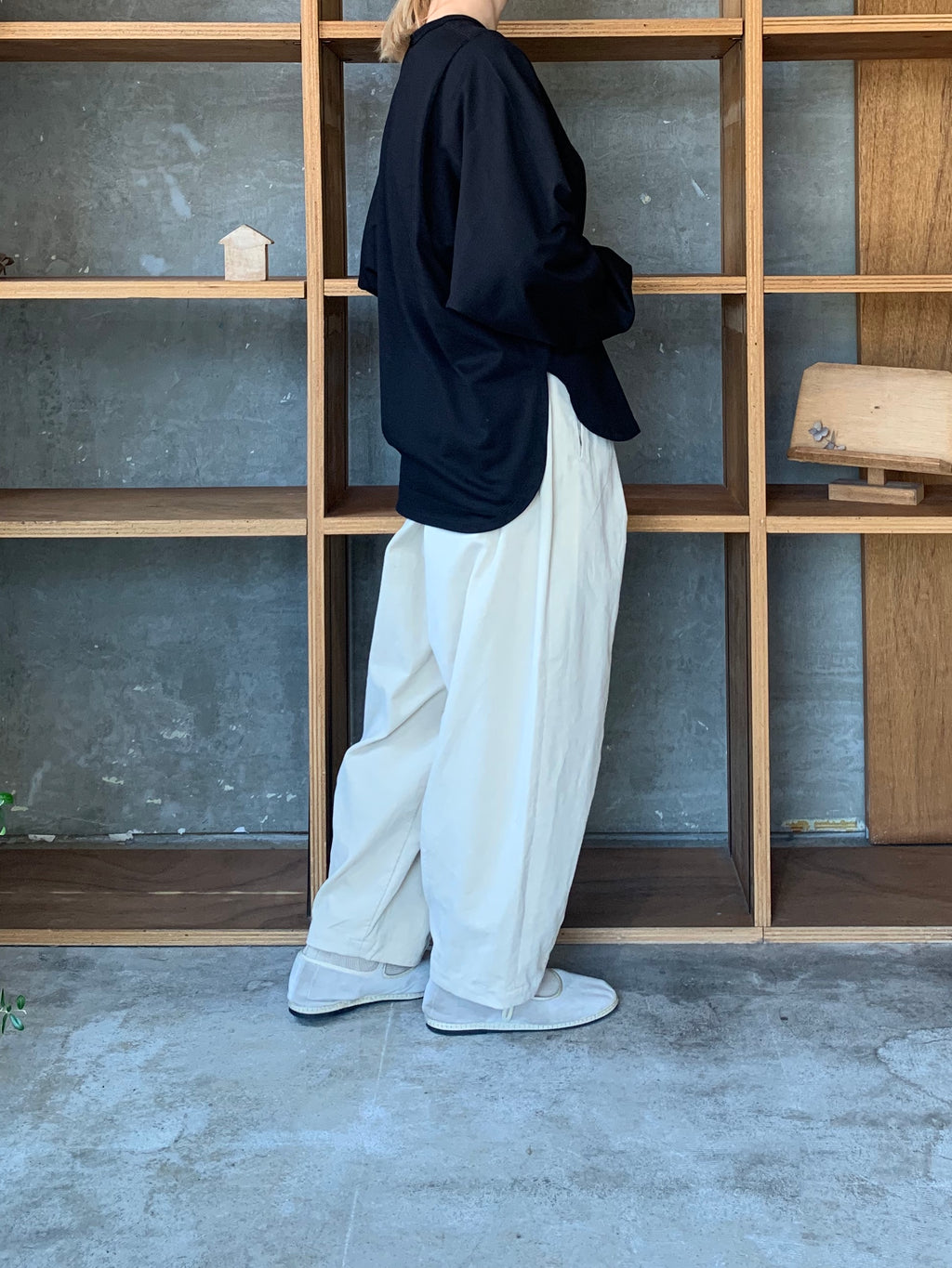 Re arrival!! OTOAA / DOLMAN SLEEVE T-SHIRT (BLACK)