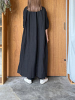 ROBE de PEAU / WRINKLE STRING ONE PIECE (NOIR)