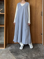 ROBE de PEAU / 4 Way Layered Umbrella Dress (Smoke Sax)