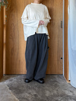 tumugu / ソフトライト帆布 パンツ（CHARCOAL）