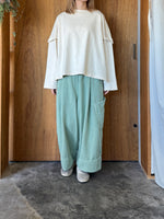 tumugu / ソフトライト帆布 パンツ（MINT）