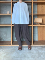 Vlas Blomme / Cotton Hemp High Count ミニセーラーカラーシャツ (Off White)