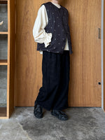 miffew / FLOWER DOWN GILET (EMBROIDERY)