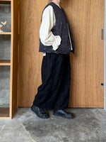 miffew / FLOWER DOWN GILET (EMBROIDERY)