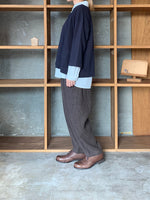 CLOSELY / stand-collar cardigan (peacoat)