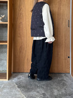 miffew / FLOWER DOWN GILET (EMBROIDERY)