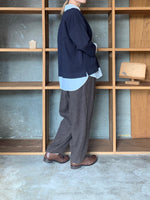 CLOSELY / stand-collar cardigan (peacoat)