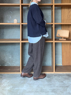 CLOSELY / stand-collar cardigan (peacoat)