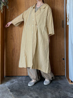 Vlas Blomme / Silk Linen Cotton Vintage Washer ロープドレス (Vintage Ecru)
