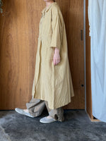 Vlas Blomme / Silk Linen Cotton Vintage Washer ロープドレス (Vintage Ecru)