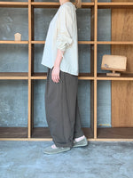 Vlas Blomme / C/L Viyella レース付きブラウス (Natural)