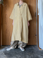 Vlas Blomme / Silk Linen Cotton Vintage Washer ロープドレス (Vintage Ecru)
