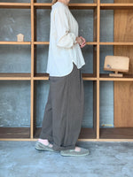 Vlas Blomme / C/L Viyella レース付きブラウス (Natural)
