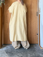Vlas Blomme / Silk Linen Cotton Vintage Washer ロープドレス (Vintage Ecru)