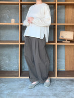 Vlas Blomme / C/L Viyella レース付きブラウス (Natural)