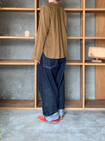 Vlas Blomme / C/L Viyella レース付きブラウス (Olive)