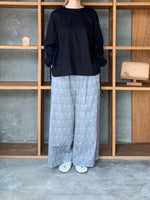Vlas Blomme / C/L Viyella レース付きブラウス (Black)