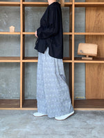 Vlas Blomme / C/L Viyella レース付きブラウス (Black)