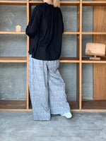 Vlas Blomme / C/L Viyella レース付きブラウス (Black)
