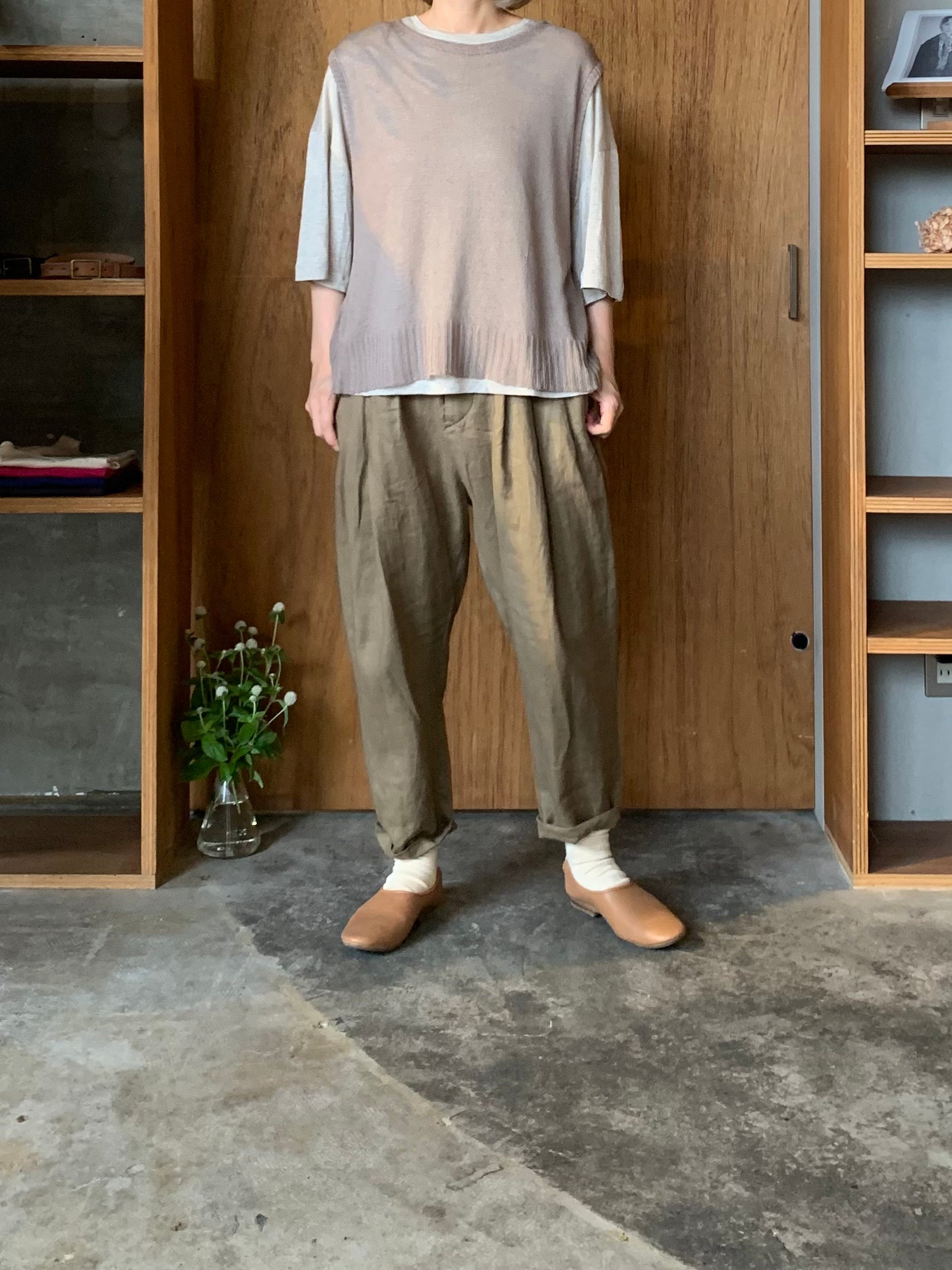 IKKUNA / tucked easy pants