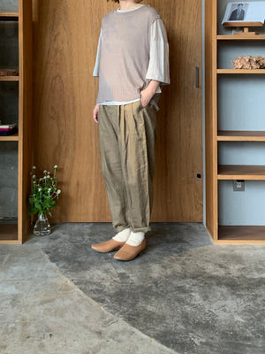 IKKUNA / tucked easy pants