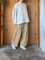 UNIVERSAL TISSU / トリプルワッシャーLC ブラウスジャケット（キナリ）