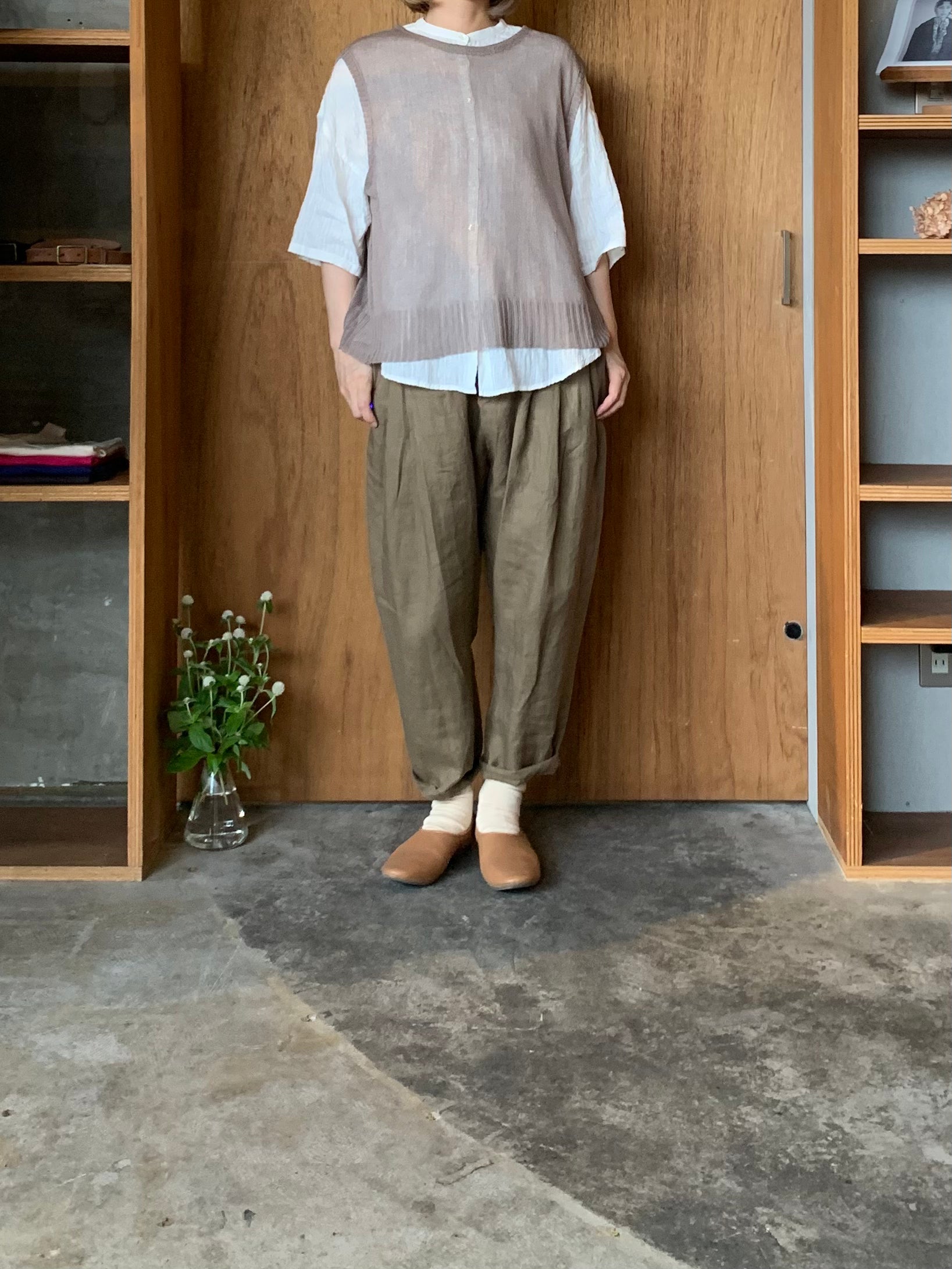 IKKUNA / tucked easy pants