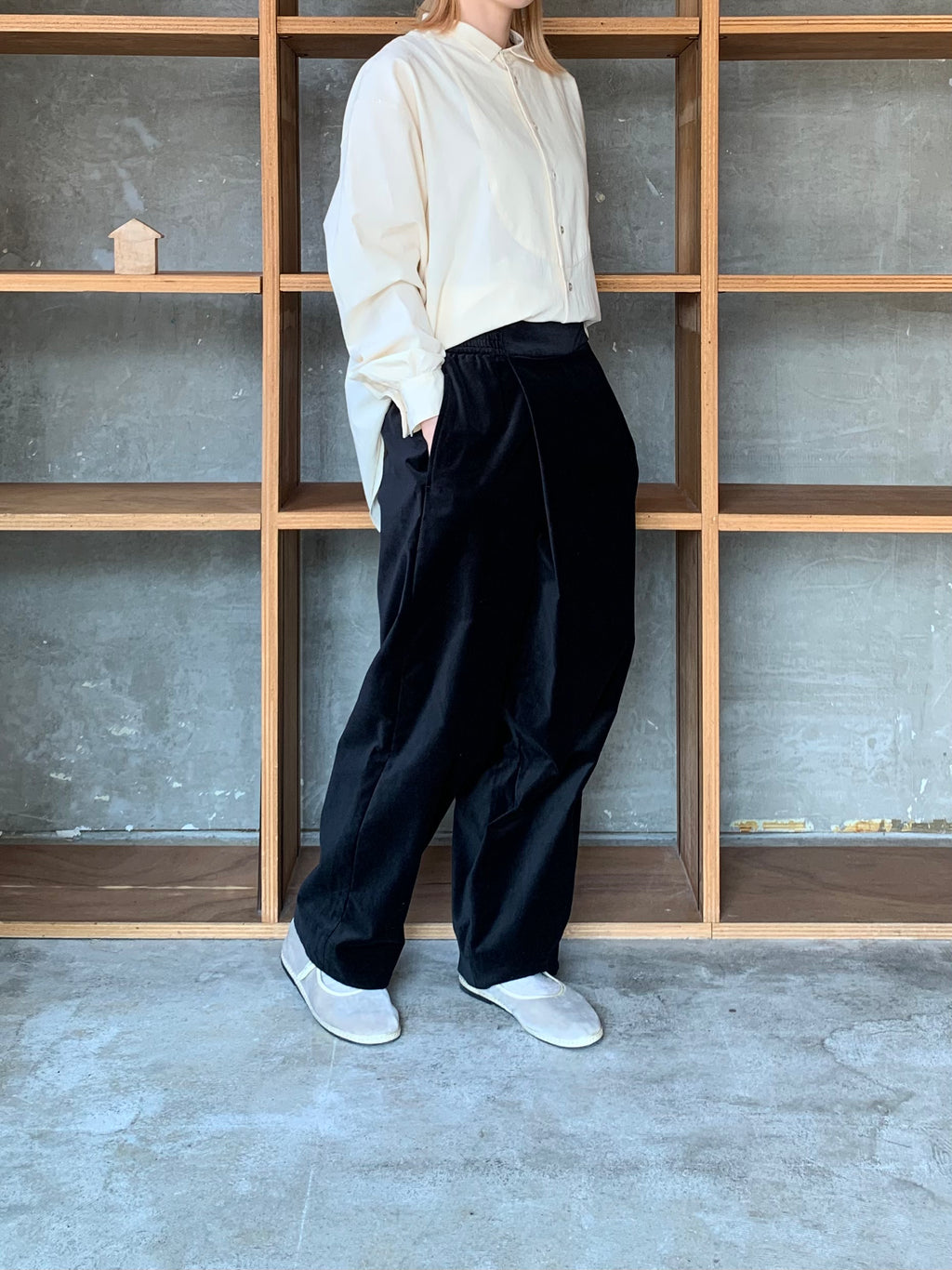 SUSURI / モエケパンツ（black）