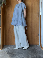 Vlas Blomme / KL Heritage 80 2Way ケープブラウス (Blue Gray)