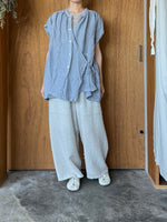 Vlas Blomme / KL Heritage 80 2Way ケープブラウス (Blue Gray)