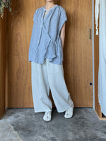 Vlas Blomme / KL Heritage 80 2Way ケープブラウス (Blue Gray)
