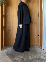 UNIVERSAL TISSU / トリプルワッシャーLC ブラウスジャケット（クロ）