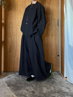 UNIVERSAL TISSU / トリプルワッシャーLC ブラウスジャケット（クロ）