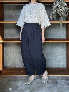SUSURI / ミューパンツ（greenish black）