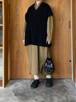 ASEEDONCLÖUD / Memories hand embroidery bag（Black）