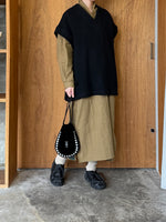ASEEDONCLÖUD / Memories hand embroidery bag（Black）