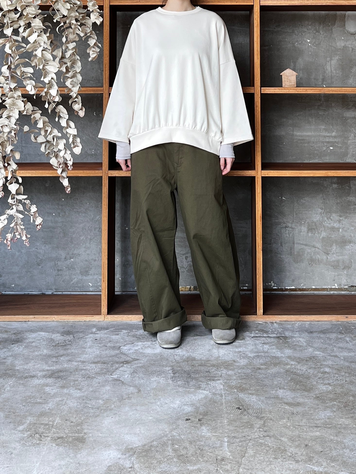 【SALE】KHAKI / TYPE-43 WIDE TROUSERS