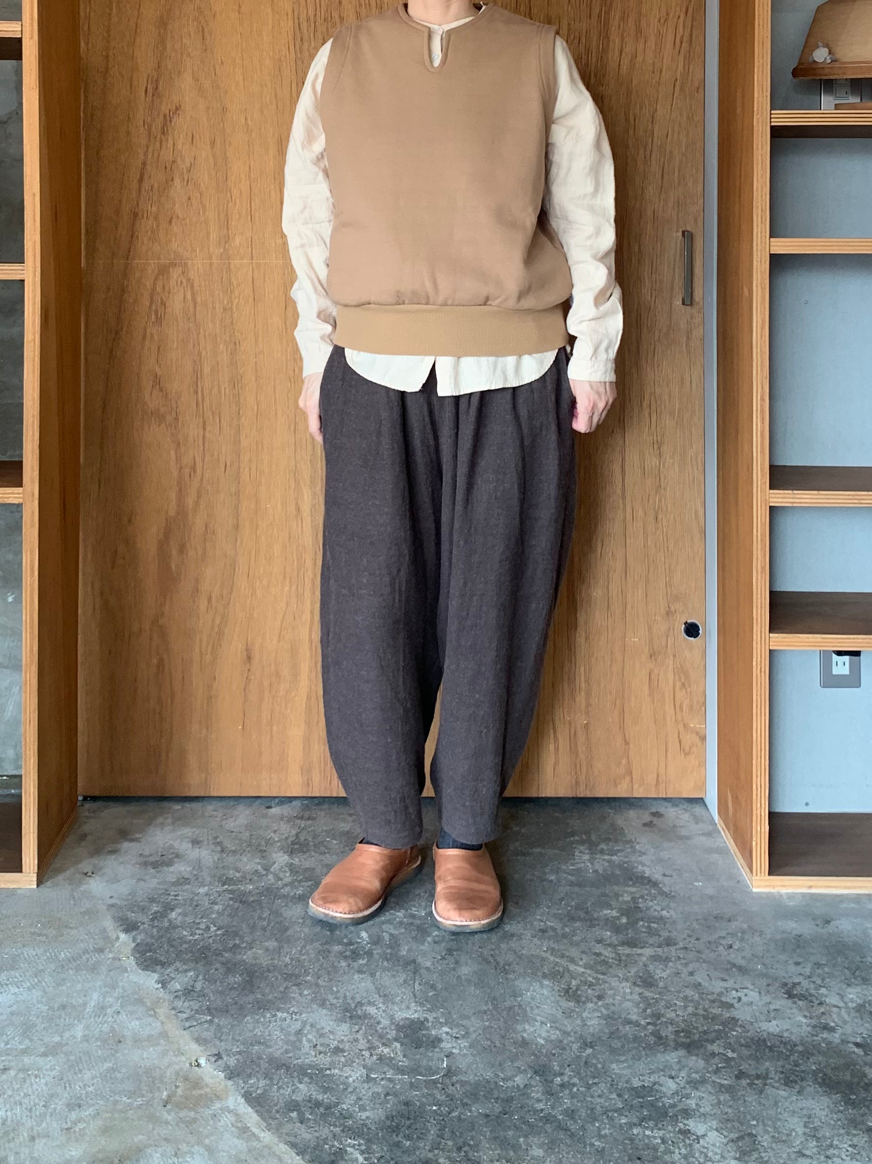 ASEEDONCLÖUD / HW tie trainer vest（Camel）
