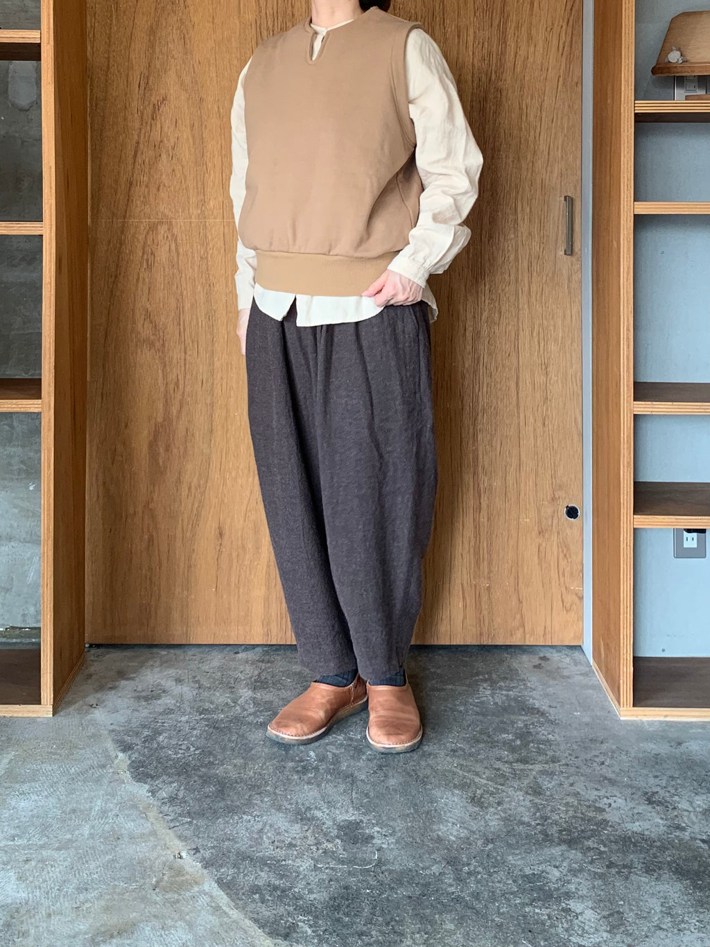 ASEEDONCLÖUD / HW tie trainer vest（Camel）