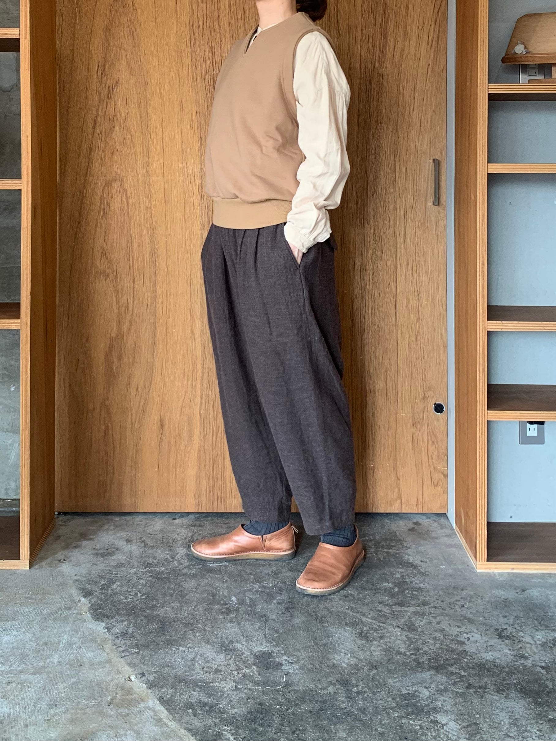 ASEEDONCLÖUD / HW tie trainer vest（Camel）