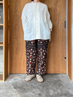 ASEEDONCLÖUD / Station floor pattern trousers（Brown）