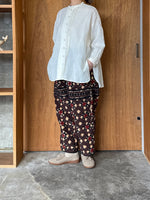 ASEEDONCLÖUD / Station floor pattern trousers（Brown）