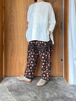 ASEEDONCLÖUD / Station floor pattern trousers（Brown）