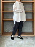 【SALE】Vlas Blomme / Fluffy Cotton　プルオーバーワイドシャツ (L.Beige)