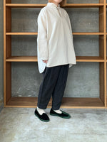 【SALE】Vlas Blomme / Fluffy Cotton　プルオーバーワイドシャツ (L.Beige)