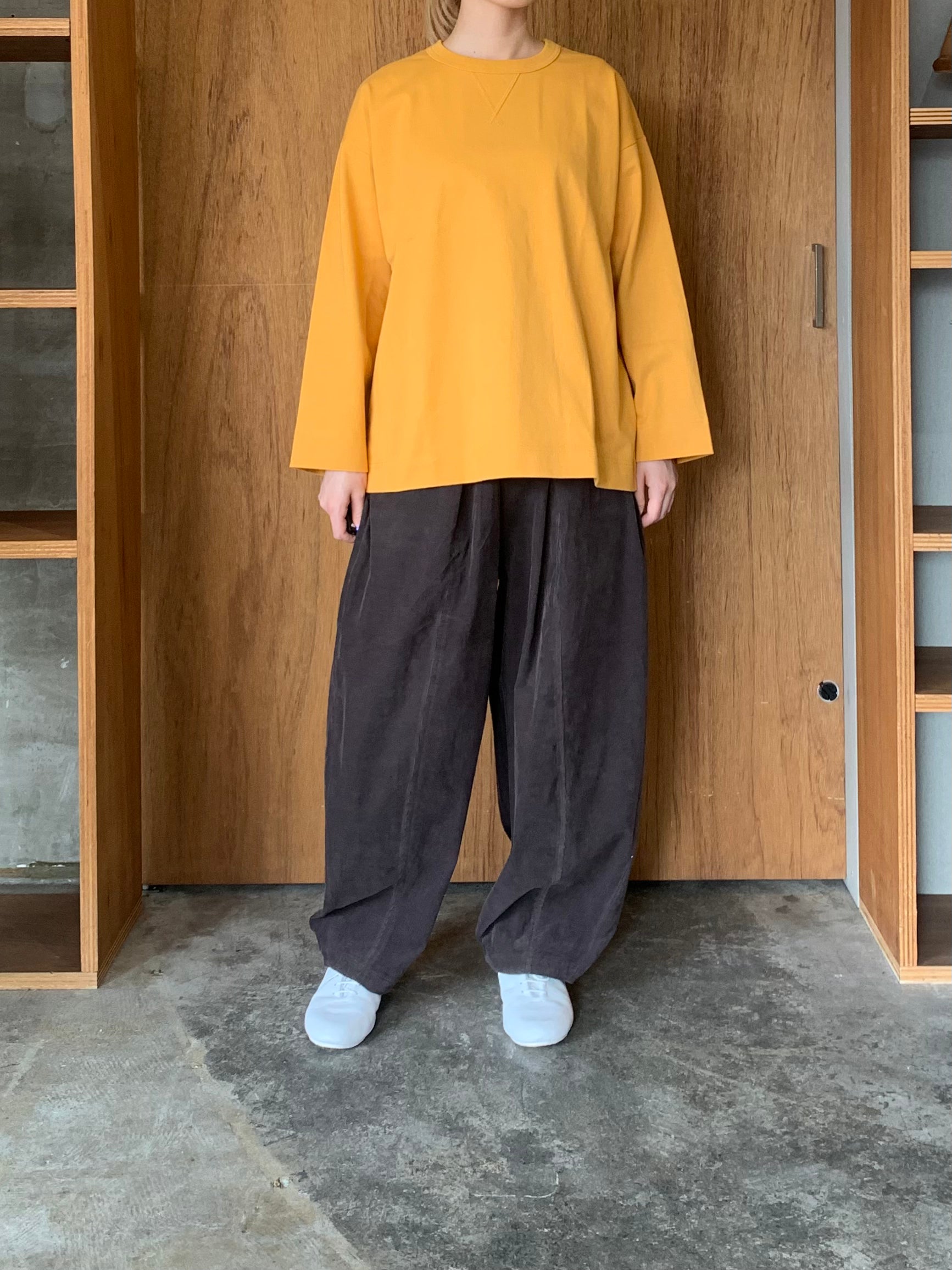 ASEEDONCLÖUD / HW long sleeve T-shirt（Mustard）