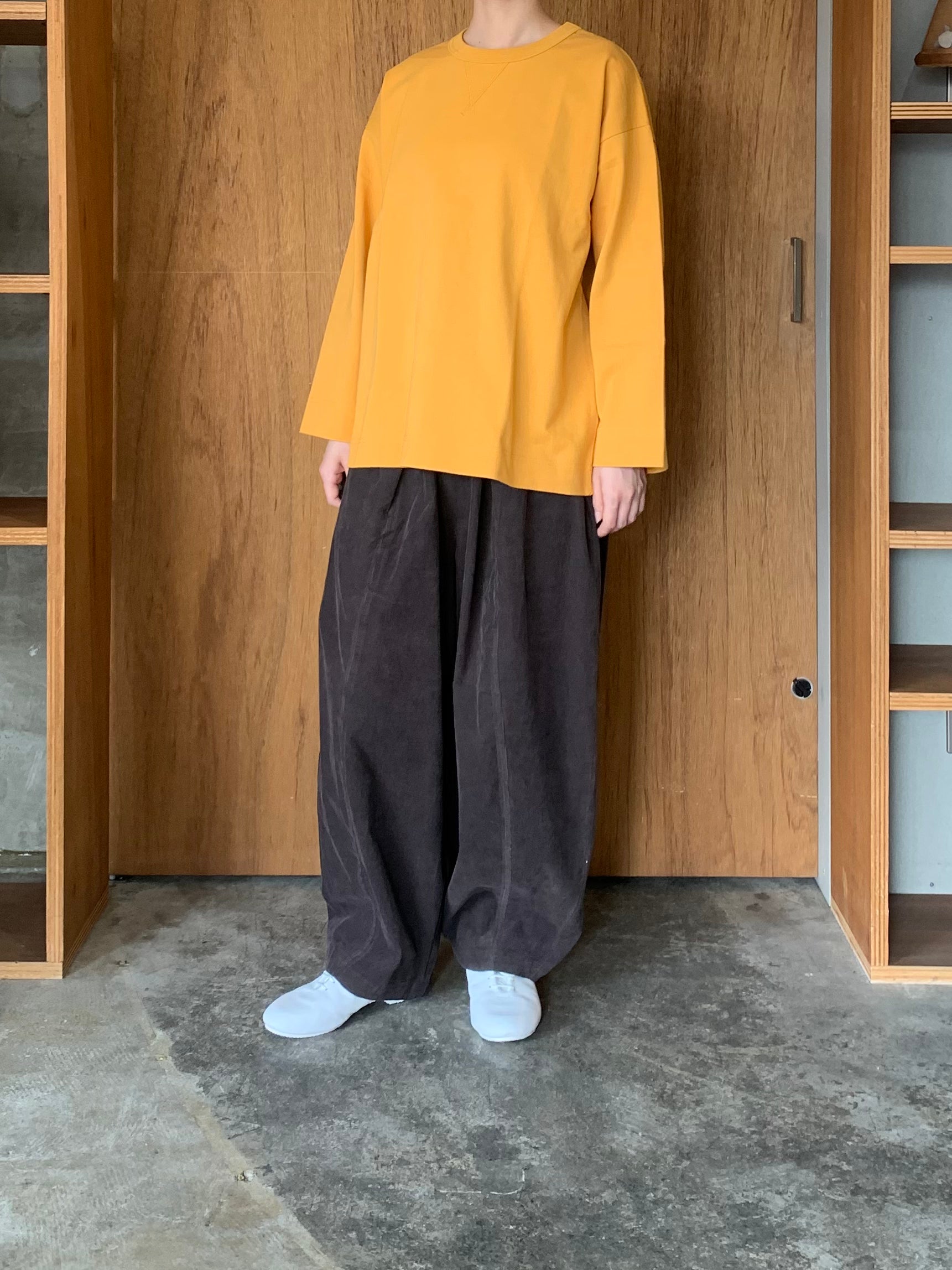 ASEEDONCLÖUD / HW long sleeve T-shirt（Mustard）