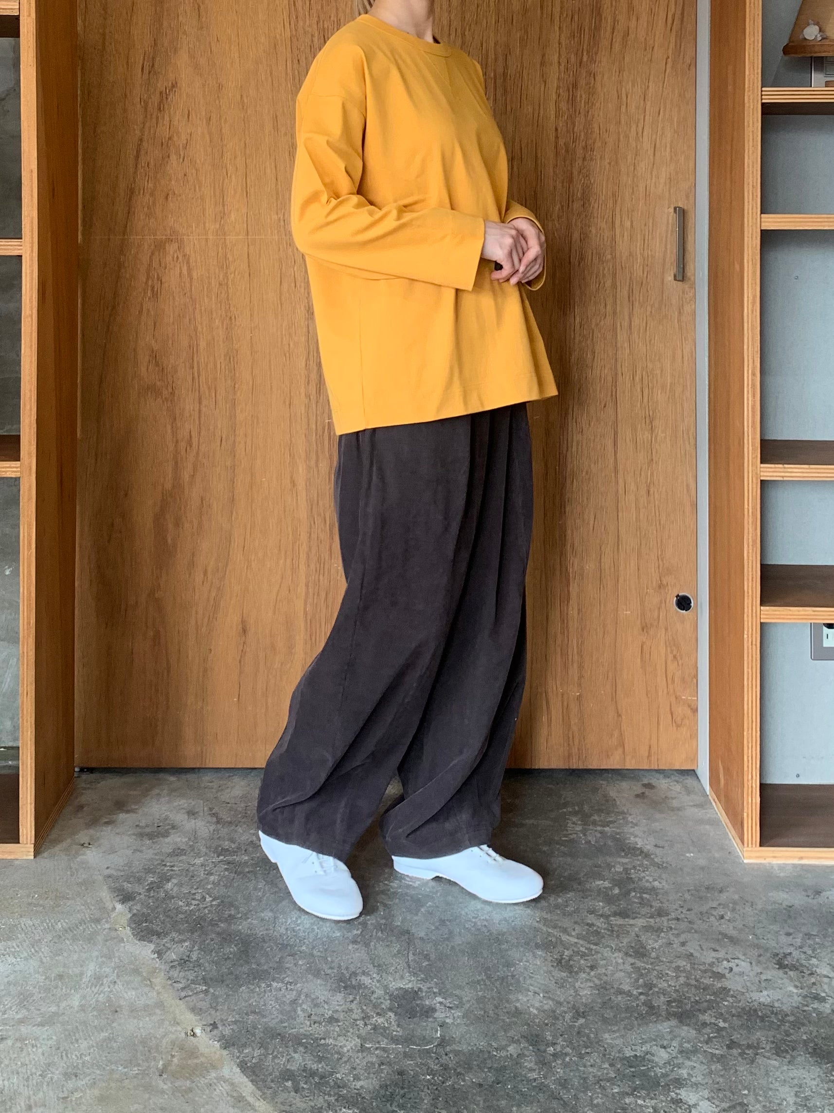 ASEEDONCLÖUD / HW long sleeve T-shirt（Mustard）