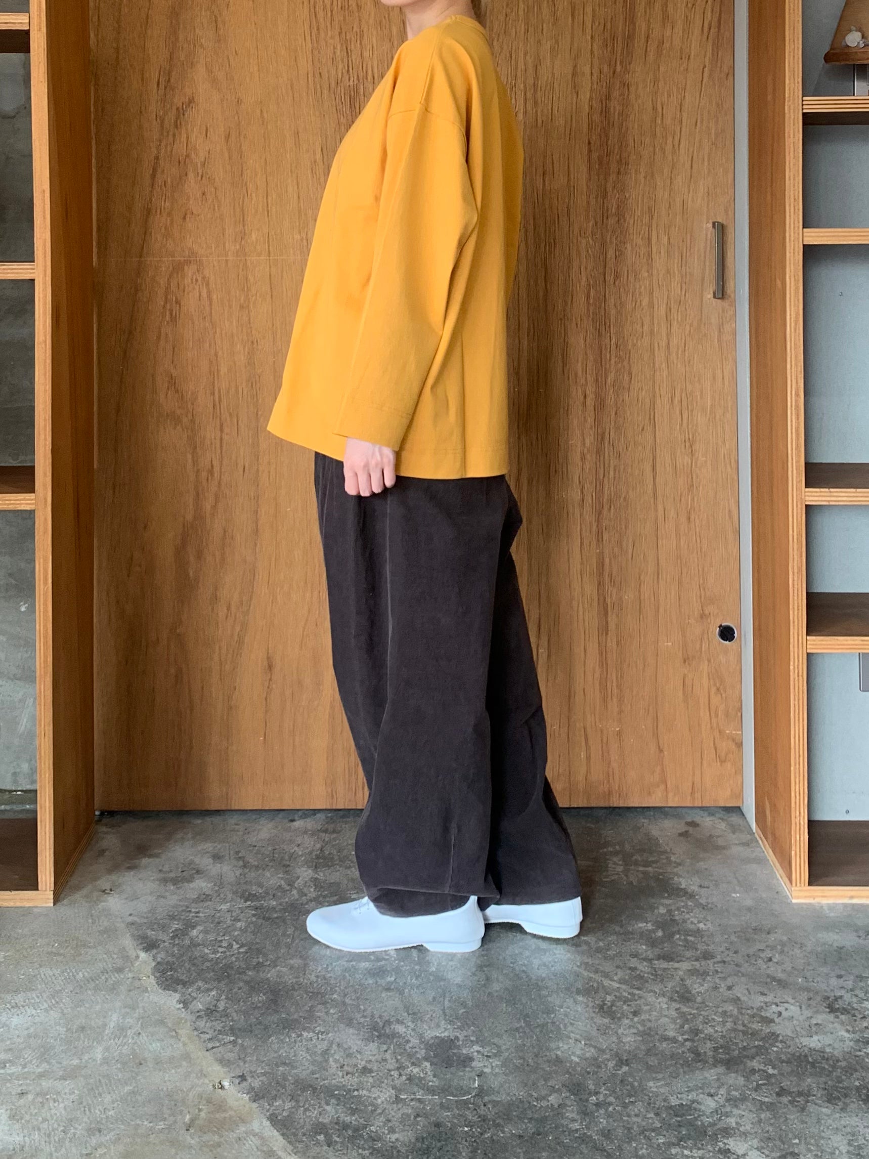 ASEEDONCLÖUD / HW long sleeve T-shirt（Mustard）
