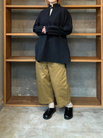 【SALE】Vlas Blomme / Fluffy Cotton　プルオーバーワイドシャツ (Black)